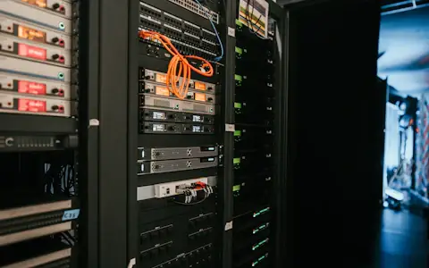 Rows of servers in a data centre that power payment fraud detection