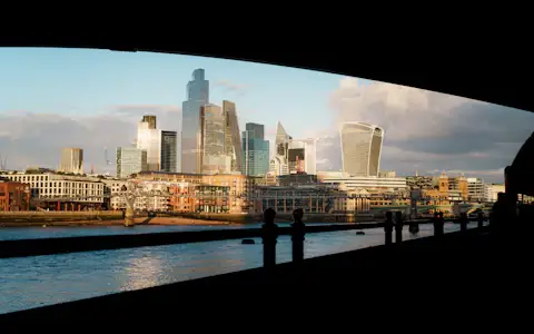 London skyline above the river Thames, a key hub for crypto licensing