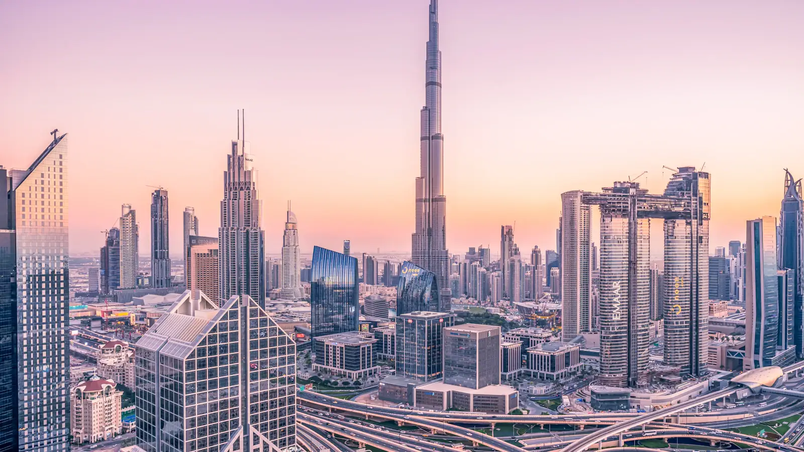 Downtown Dubai skyline in soft daylight, home to large Indian expatriate remittance senders